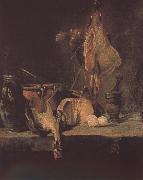 Jean Baptiste Simeon Chardin Skate with onion and the basket still life USA oil painting reproduction